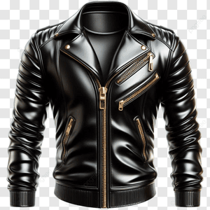 Black Female Cow Hide Leather Jacket