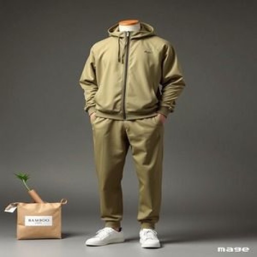 Sustainable Olive Green Fashion Unisex Tracksuit